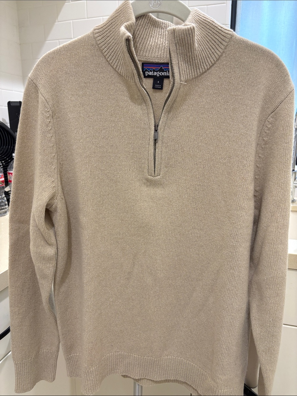 Patagonia Men’s Zip-Neck Sweater — Sandstone